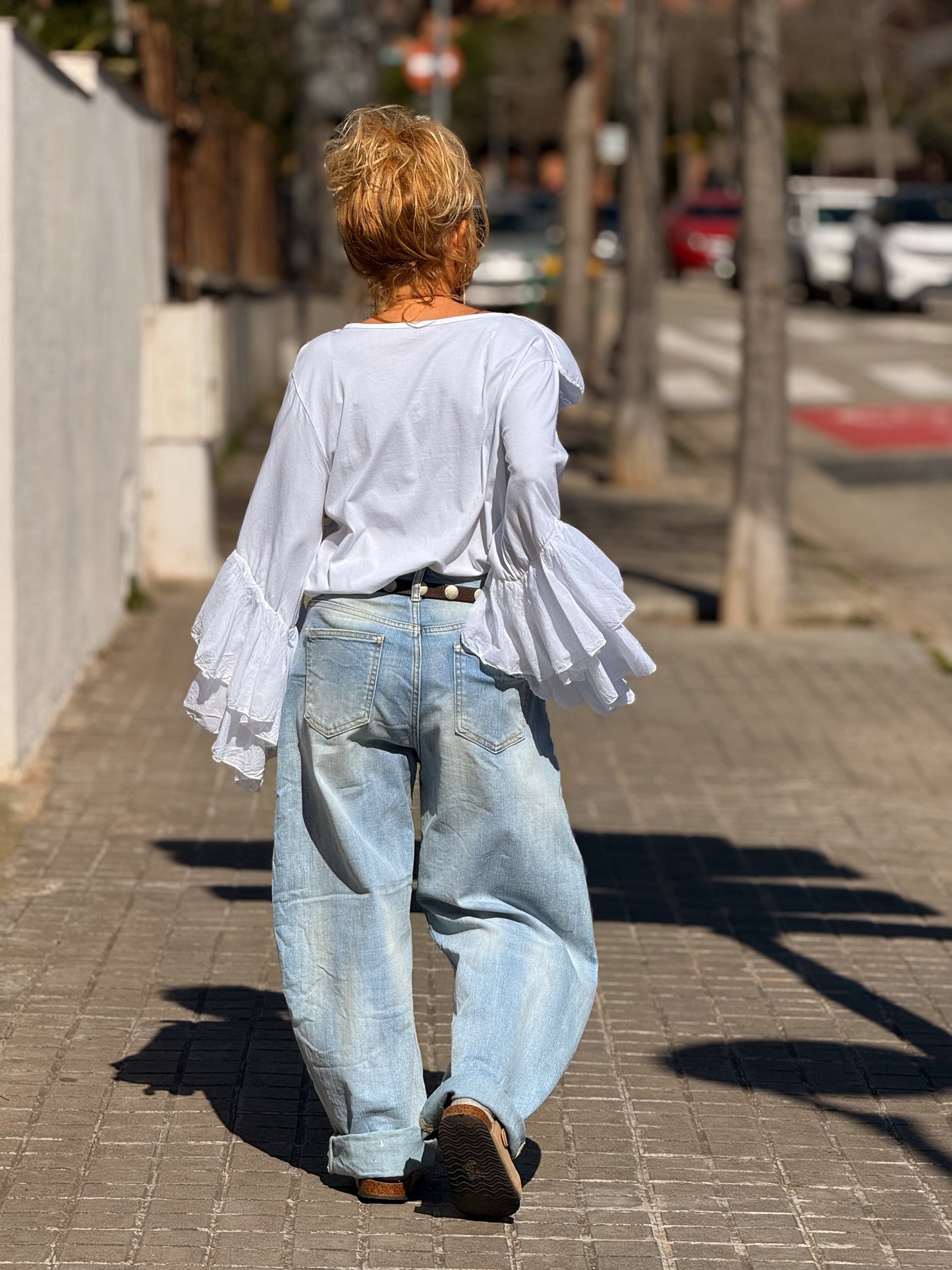 BLUSA VOLANTE MULTICOLOR