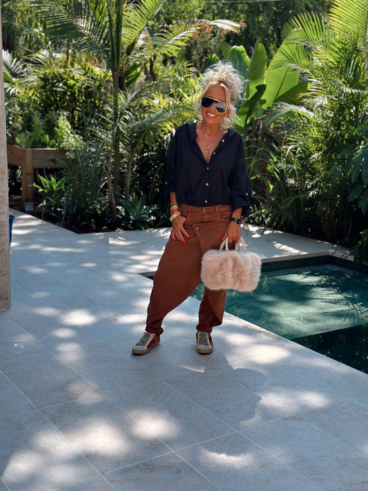 PANTALON DELANTAL CHOCOLATE