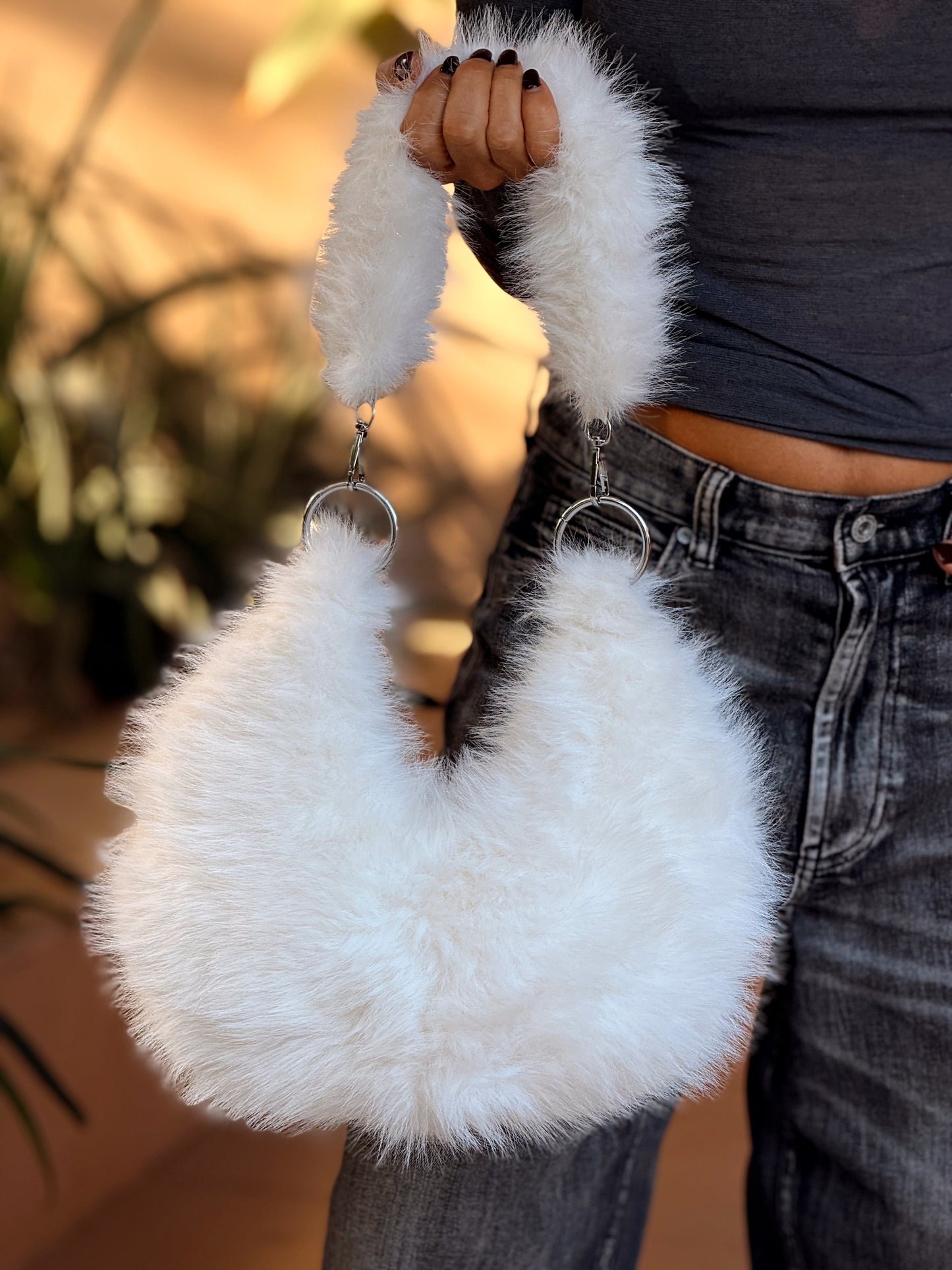 BOLSO GRANDE PELO SINTÉTICO LUNA MULTICOLOR