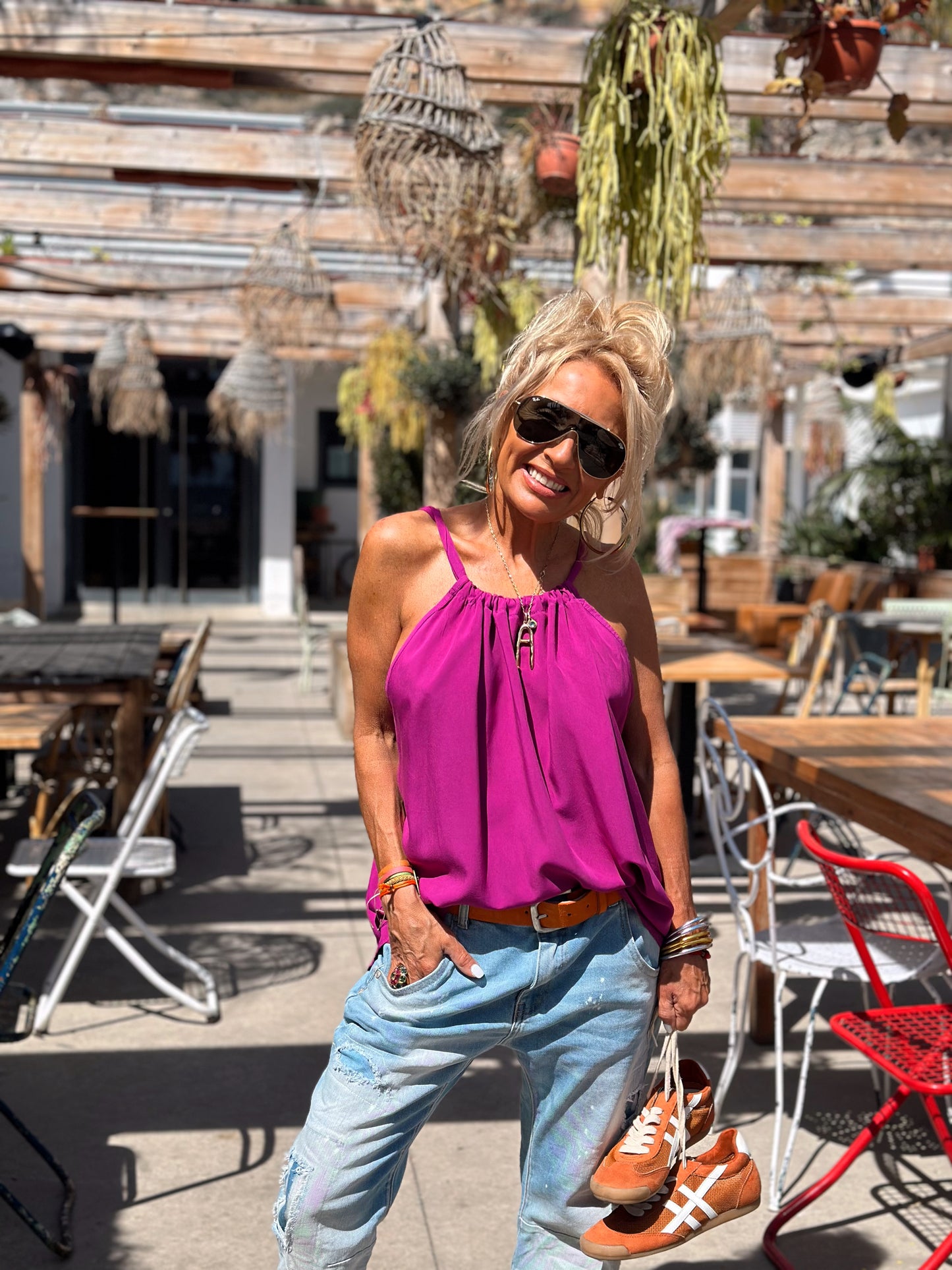 TOP BLUSA ANGELA LILAS