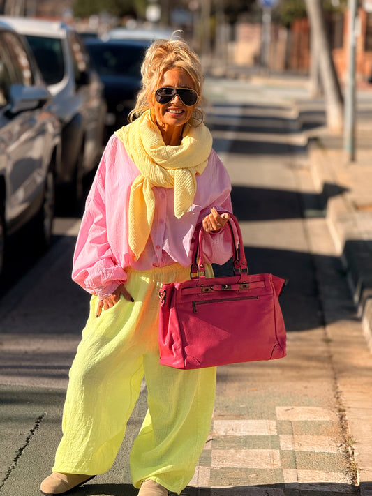 PAÑUELO PAREO PANAL AMARILLO