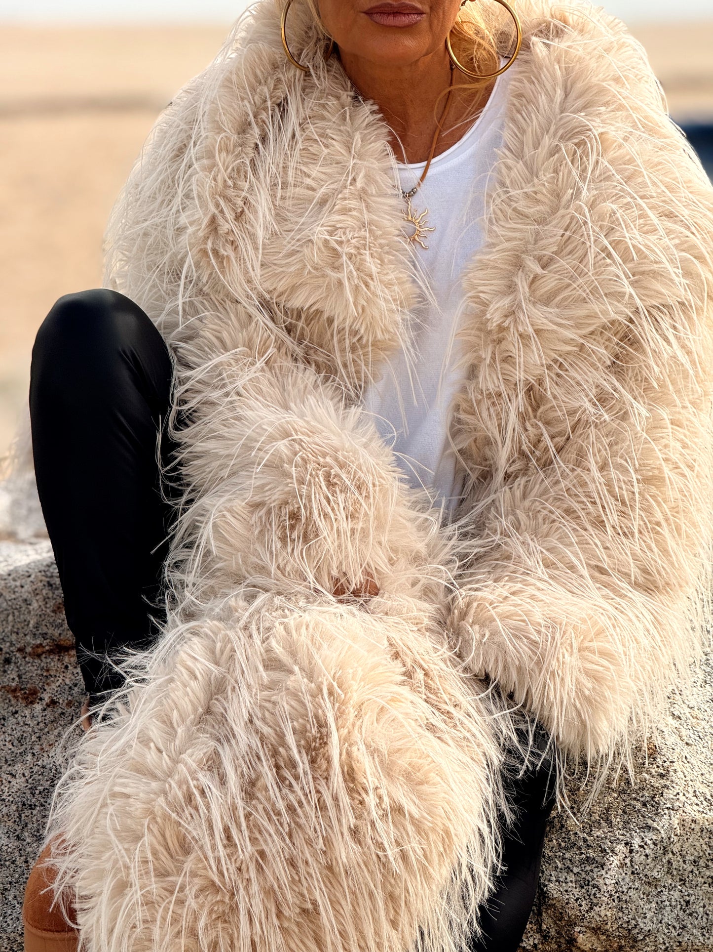 CHAQUETA DE PELO SINTÉTICO LUCAS MULTICOLOR