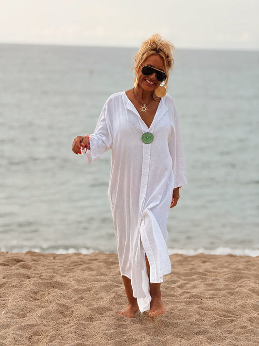 VESTIDO CON BOTONES MULTICOLOR