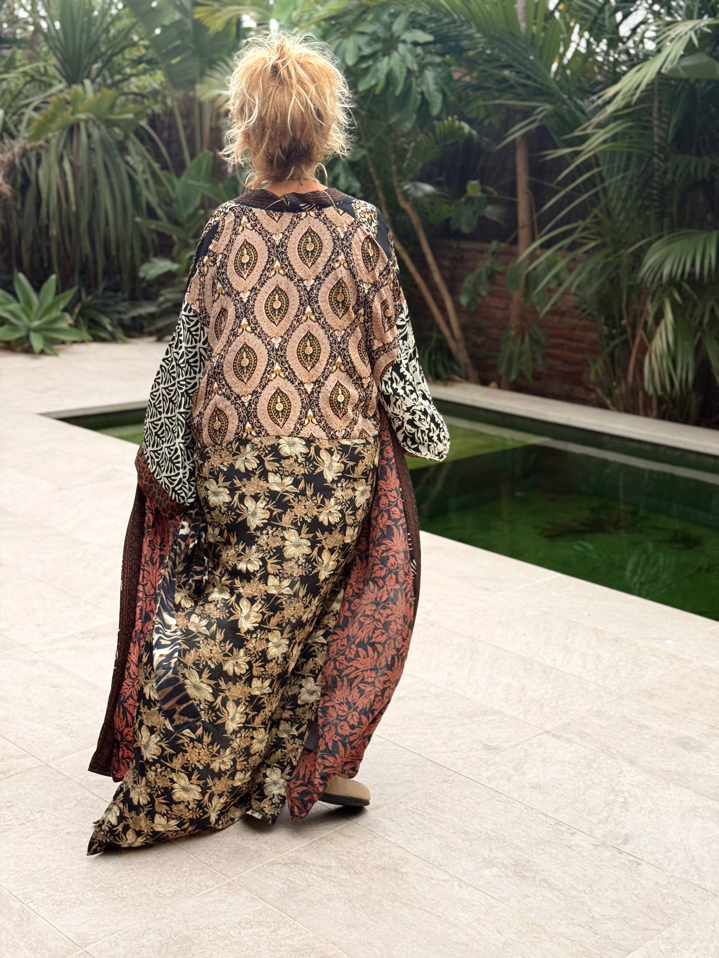 KIMONO ESTAMPADO MANGA 3/4 MULTICOLOR