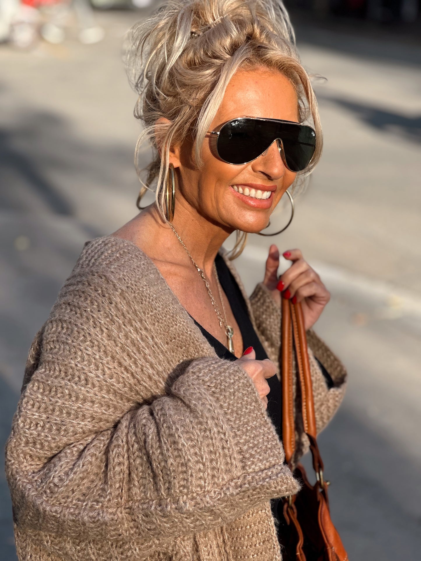 CHAQUETA DE PUNTO NATALIA CAMEL