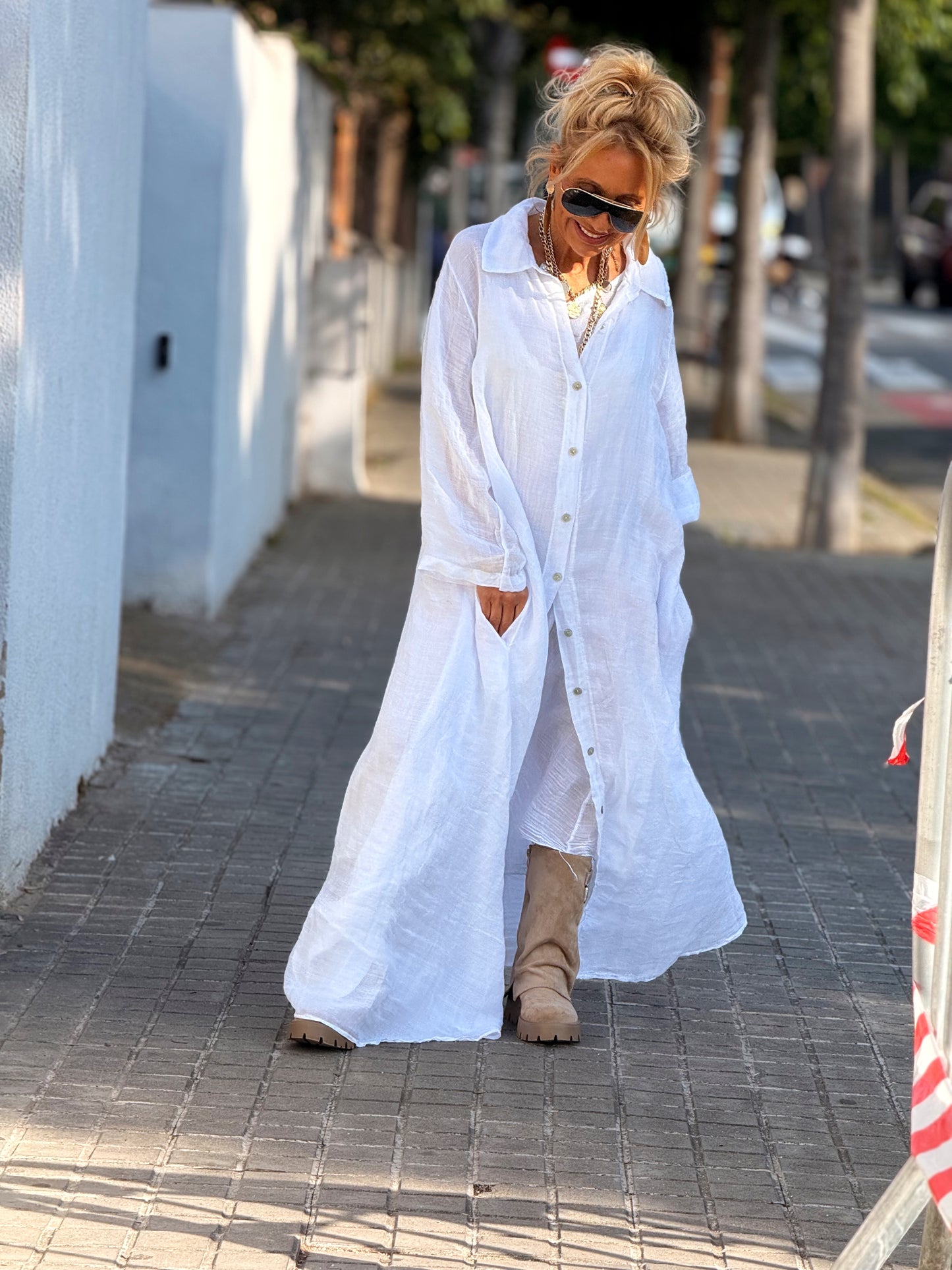 VESTIDO-CAMISA DOBLE ZAIRA MULTICOLOR