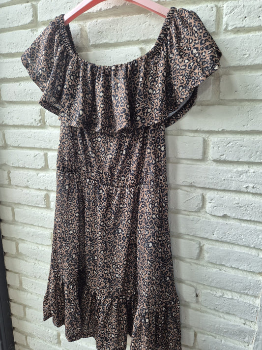 VESTIDO CORTO LEOPARDO