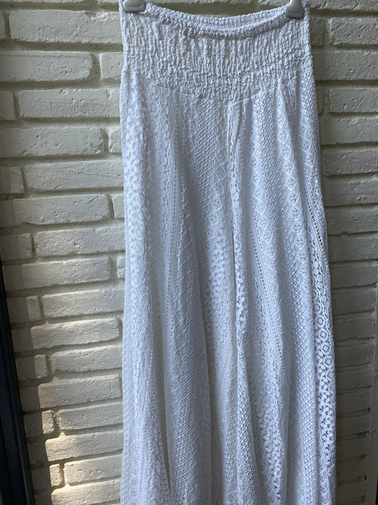 PANTALON ENCAJE BLANCO