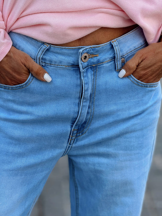 JEANS VAQUEROS CAMPAÑA MICA TEJANO