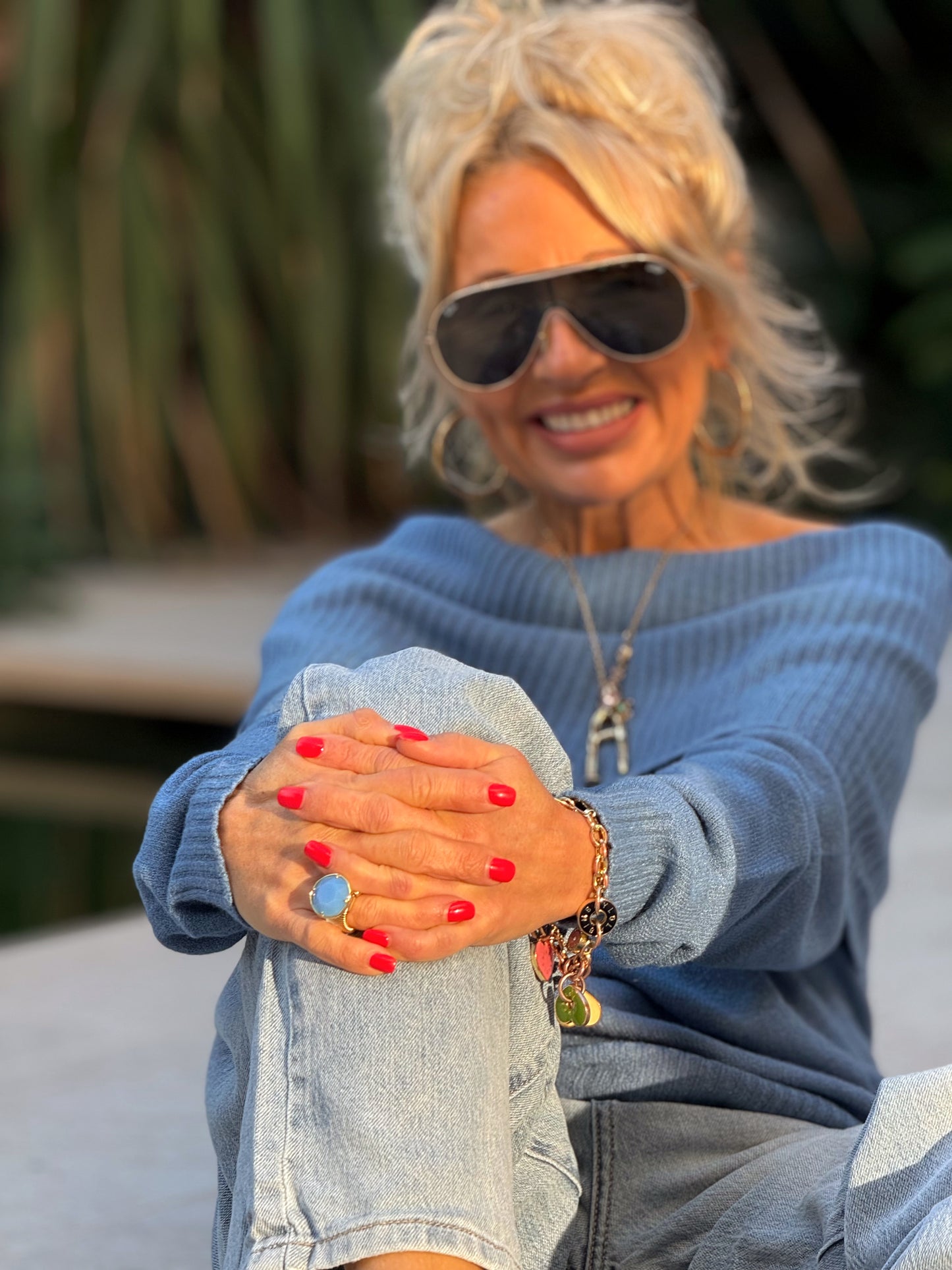 JERSEY BARDOT AZUL TEJANO