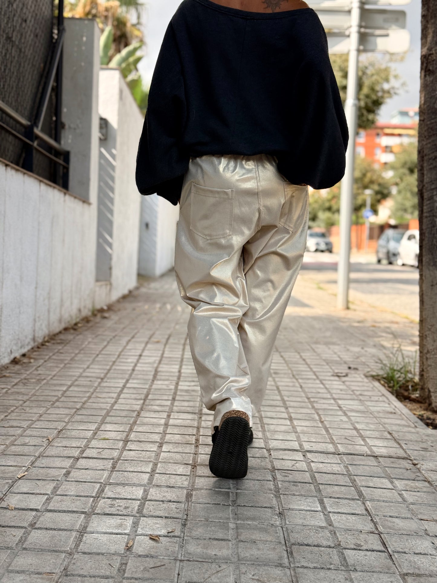 PANTALON BRILLANTE MULTICOLOR