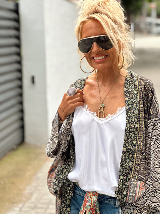 ANILLO PEDRA METALIZADO GRIS