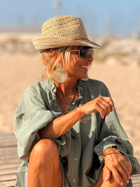 SOMBRERO DE PLAYA MULTICOLOR