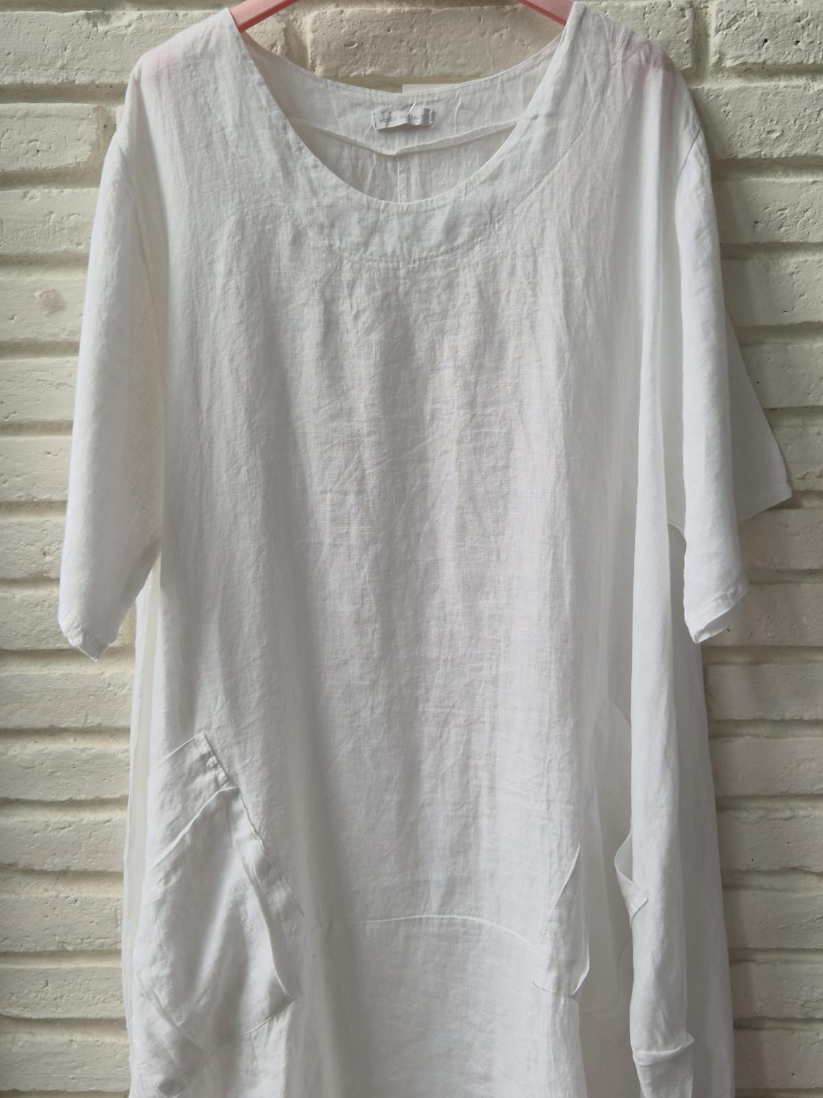 VESTIDO LINO DIANA BLANCO