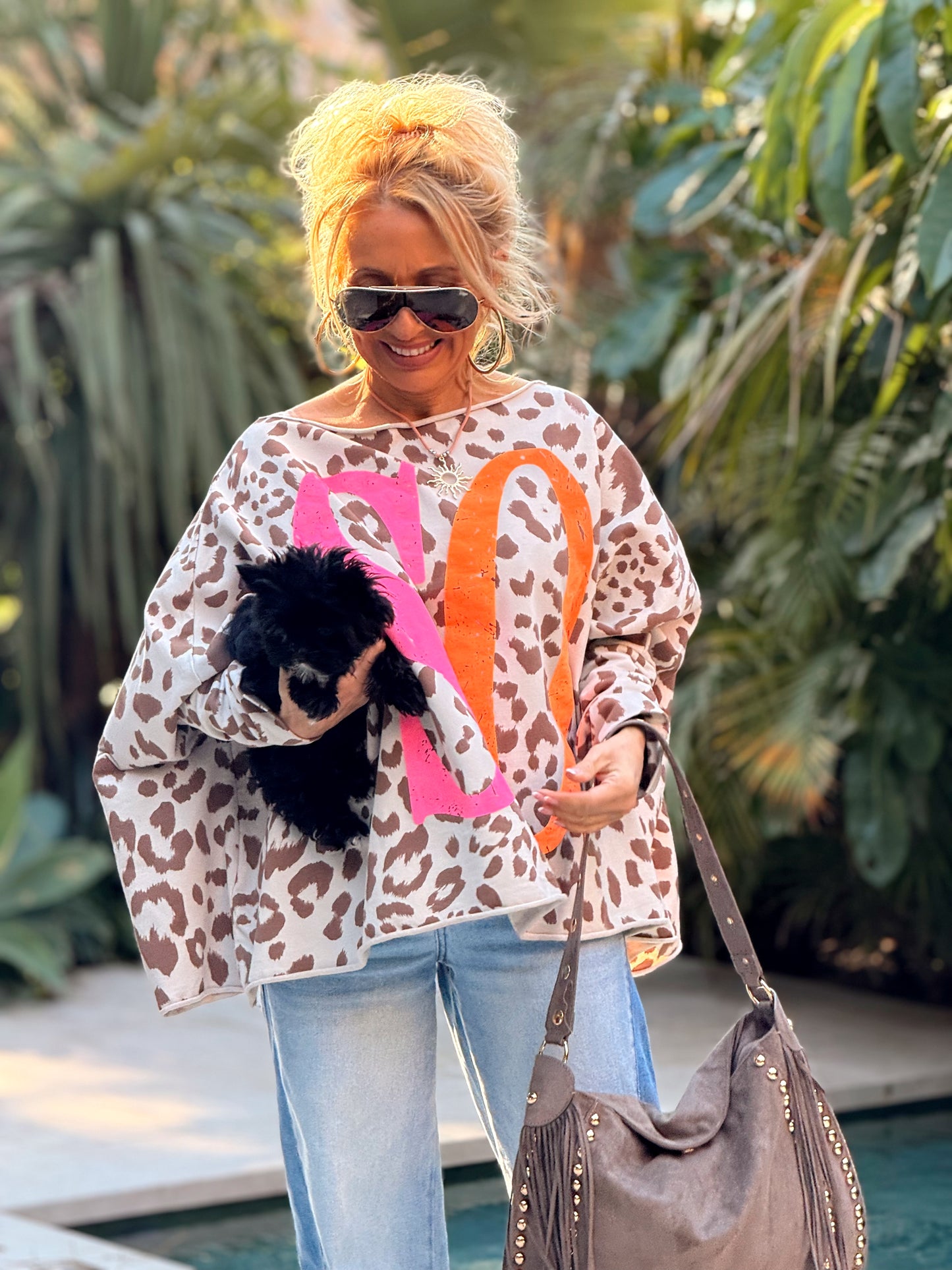 CAMISETA OVERSIZE ANIMAL PRINT