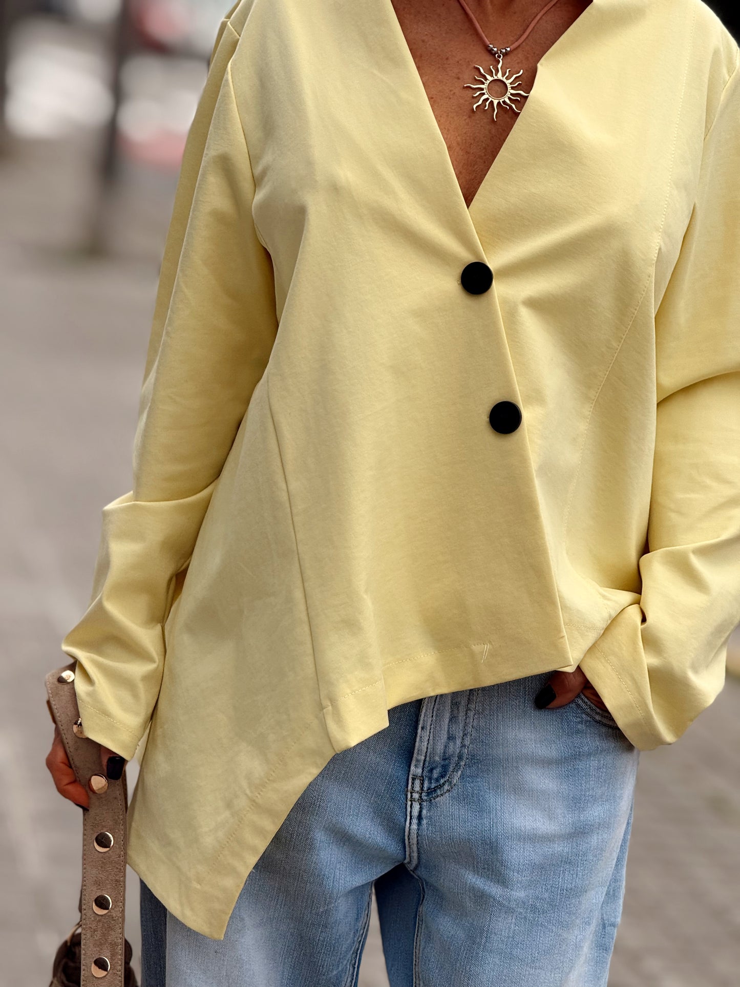 CHAQUETA ASIMÉTRICO VALERIA MULTICOLOR