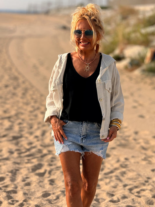 SHORT DESGASTADO JULIA TEJANO