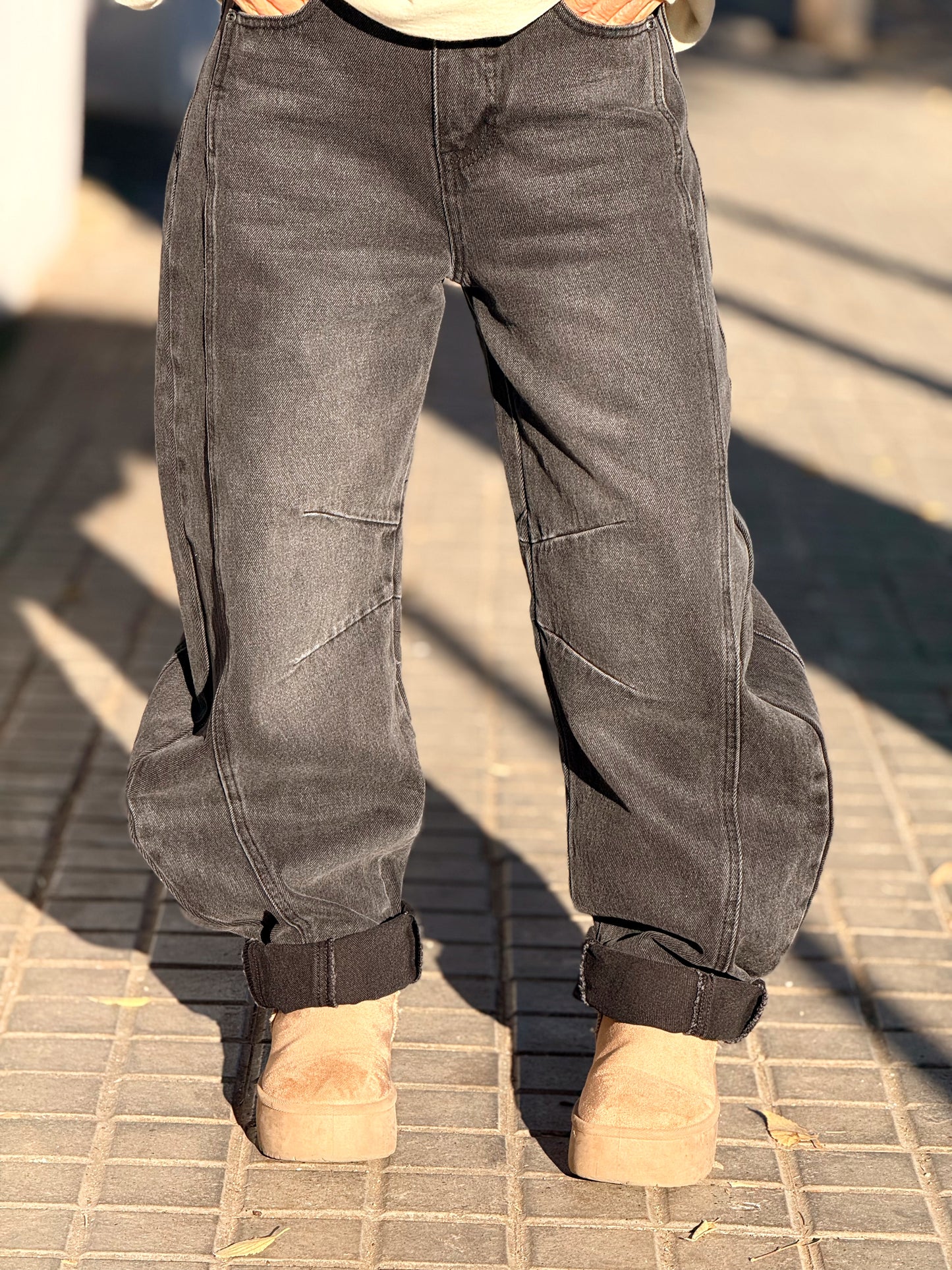 JEANS VAQUEROS BARREL MULTICOLOR
