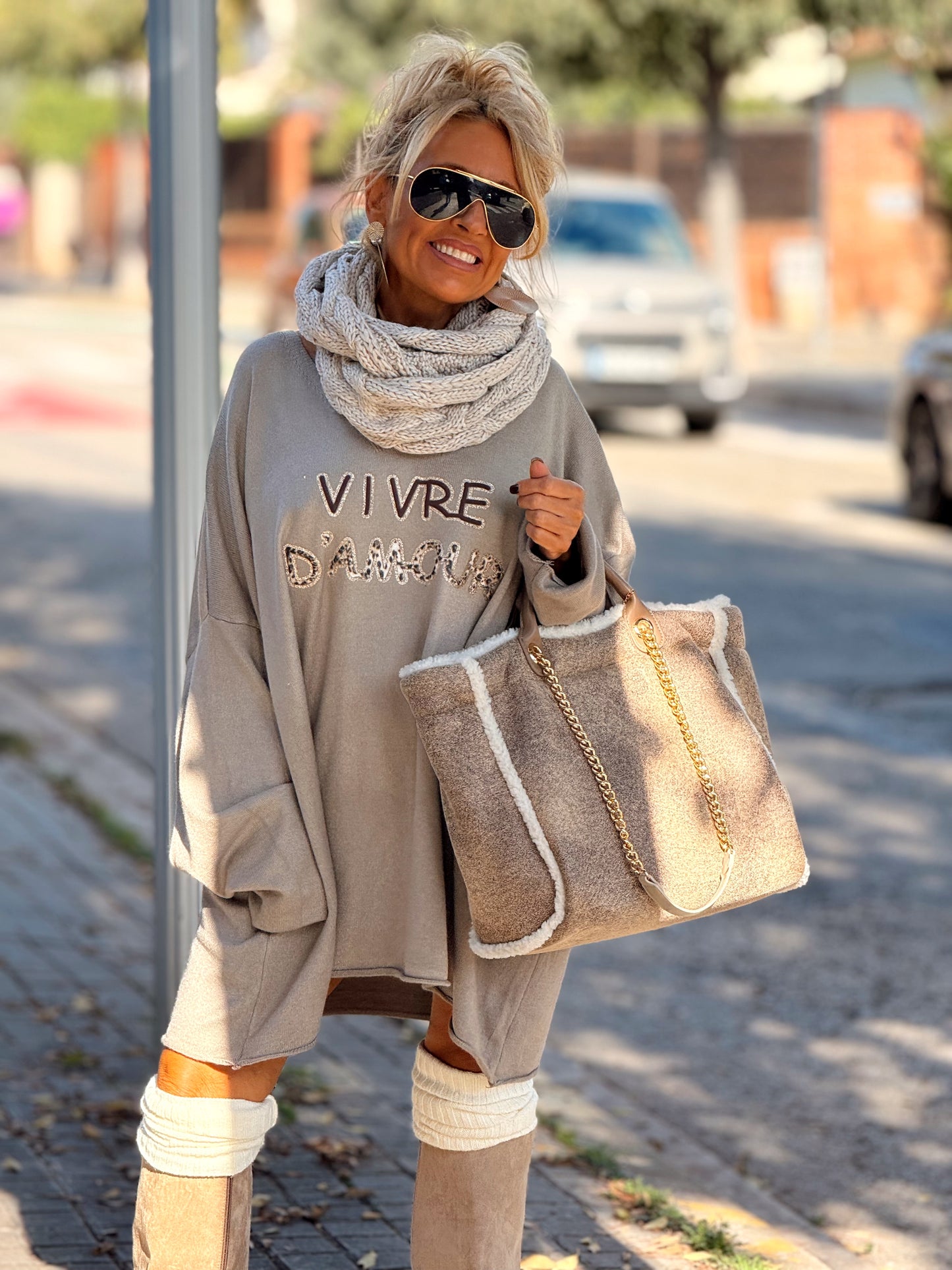 BOTAS LARGO ANTE MOTERO BEIGE