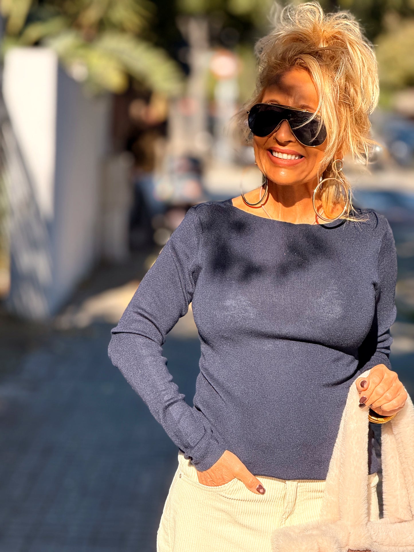 JERSEY DE PUNTO AJUSTADO MULTICOLOR