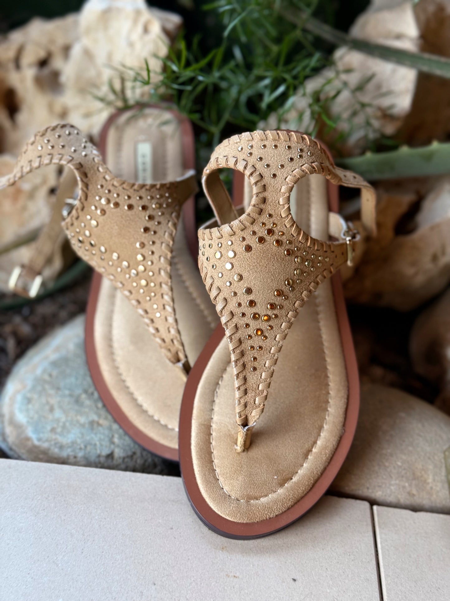 SANDALES HIPPIE BOHO BEIGE