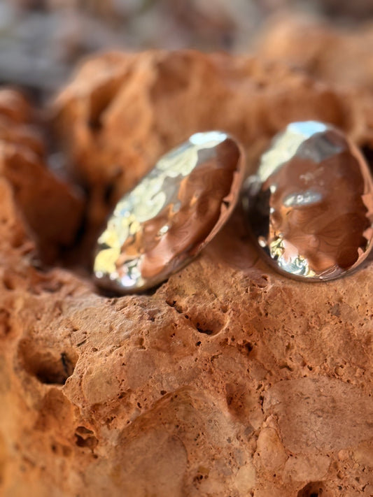 PENDIENTES RELIEVES PLATEADO