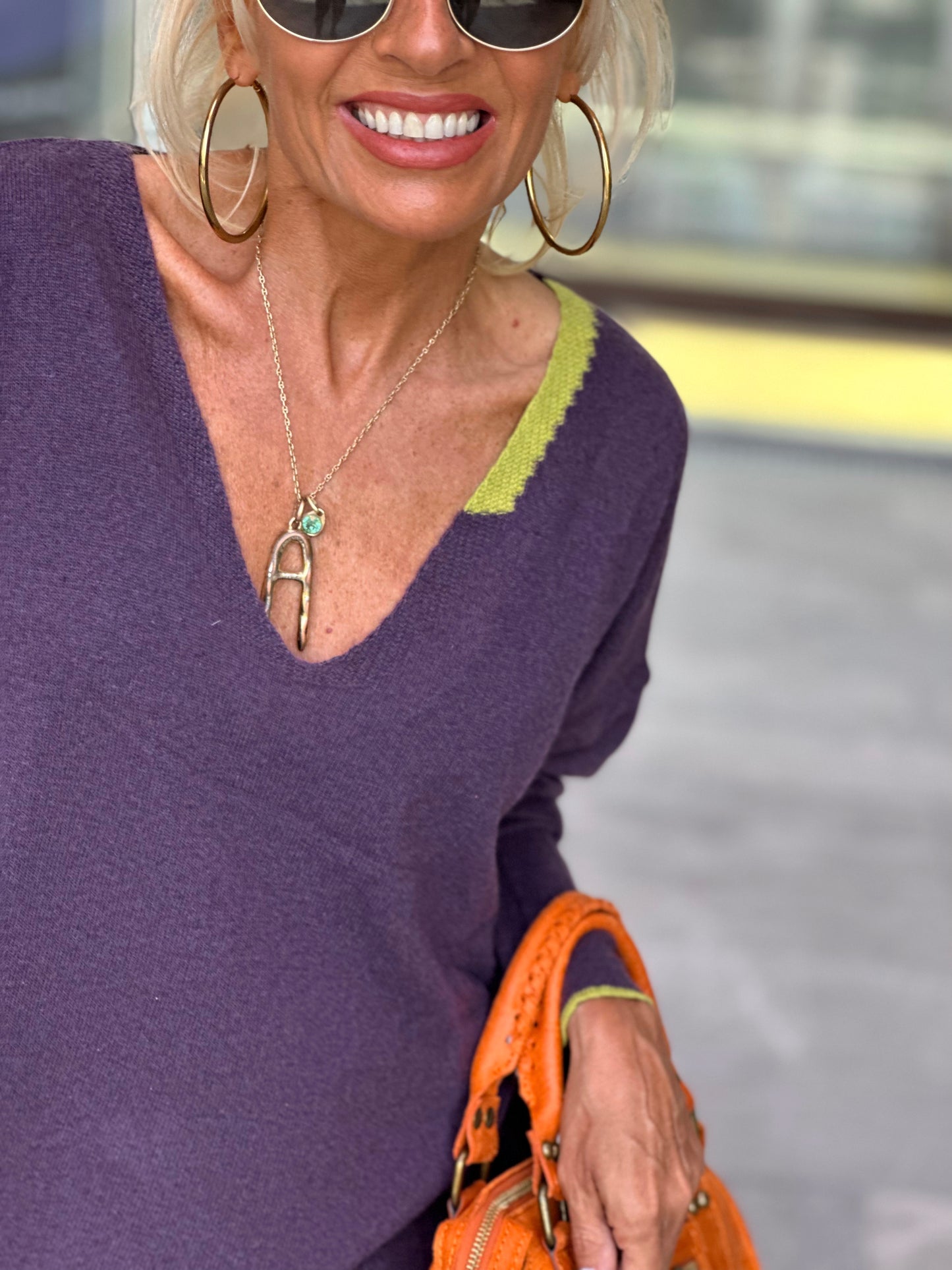 JERSEY DE PUNTO CALY MORADO