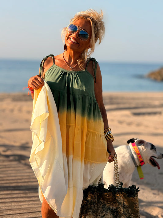 VESTIDO CORTO TIRANTES TYE&DYE MULTICOLOR