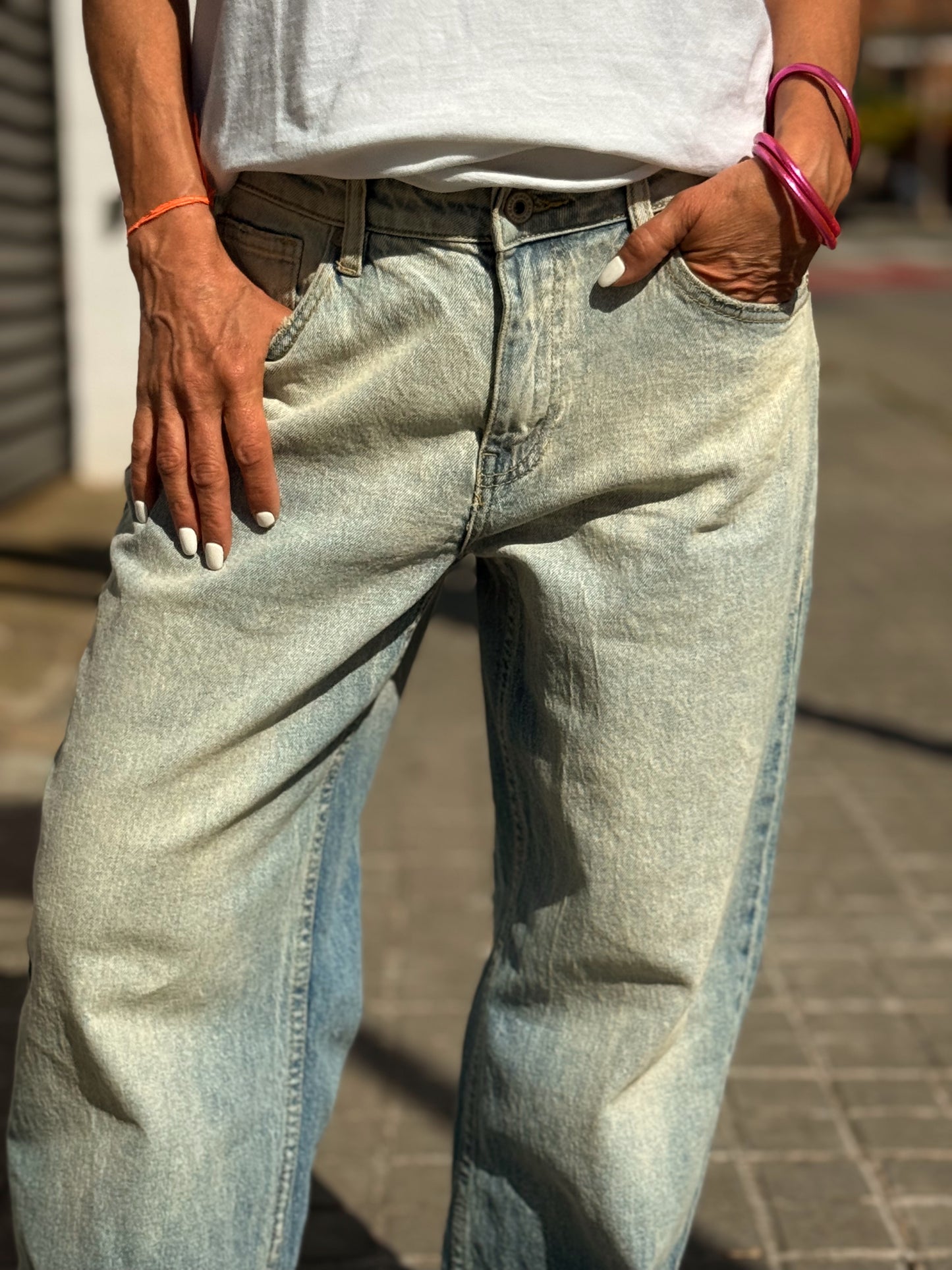 JEANS VAQUEROS JULIA 1415 TEJANO DESGASTADO