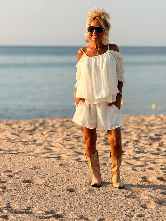 BOTAS AGUJEROS COW-BOY BEIGE