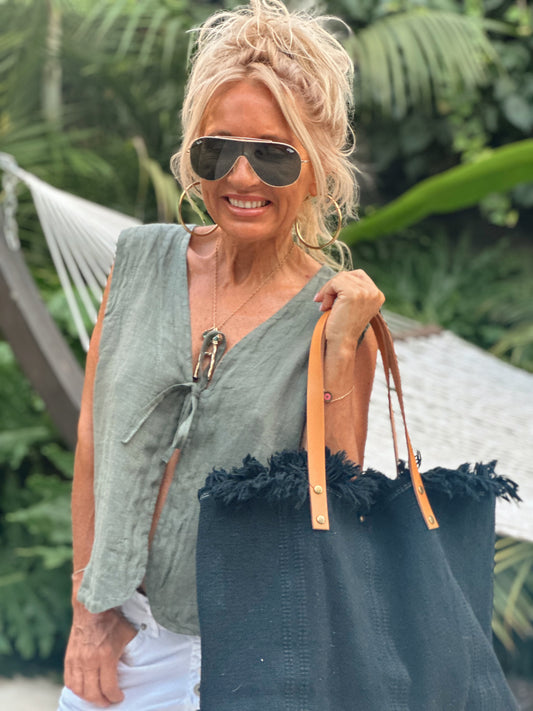 CHALECO CON LAZO JOYCE KAKI