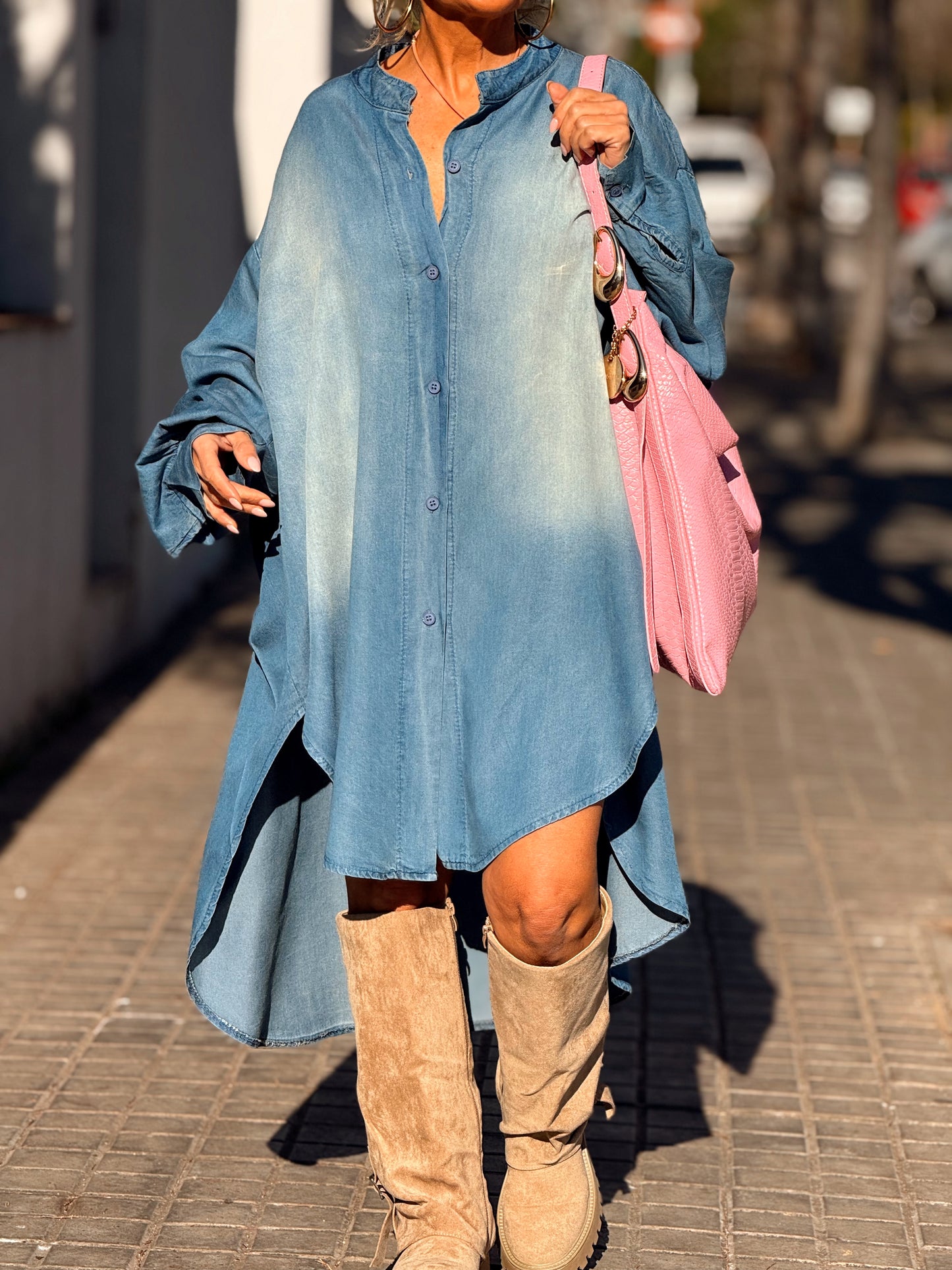 CAMISA-VESTIDO OVERSIZE VAQUEROS MAGDA MULTICOLOR