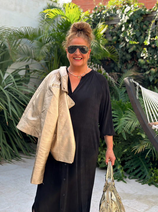 VESTIDO LARGO AMBRINE NEGRO