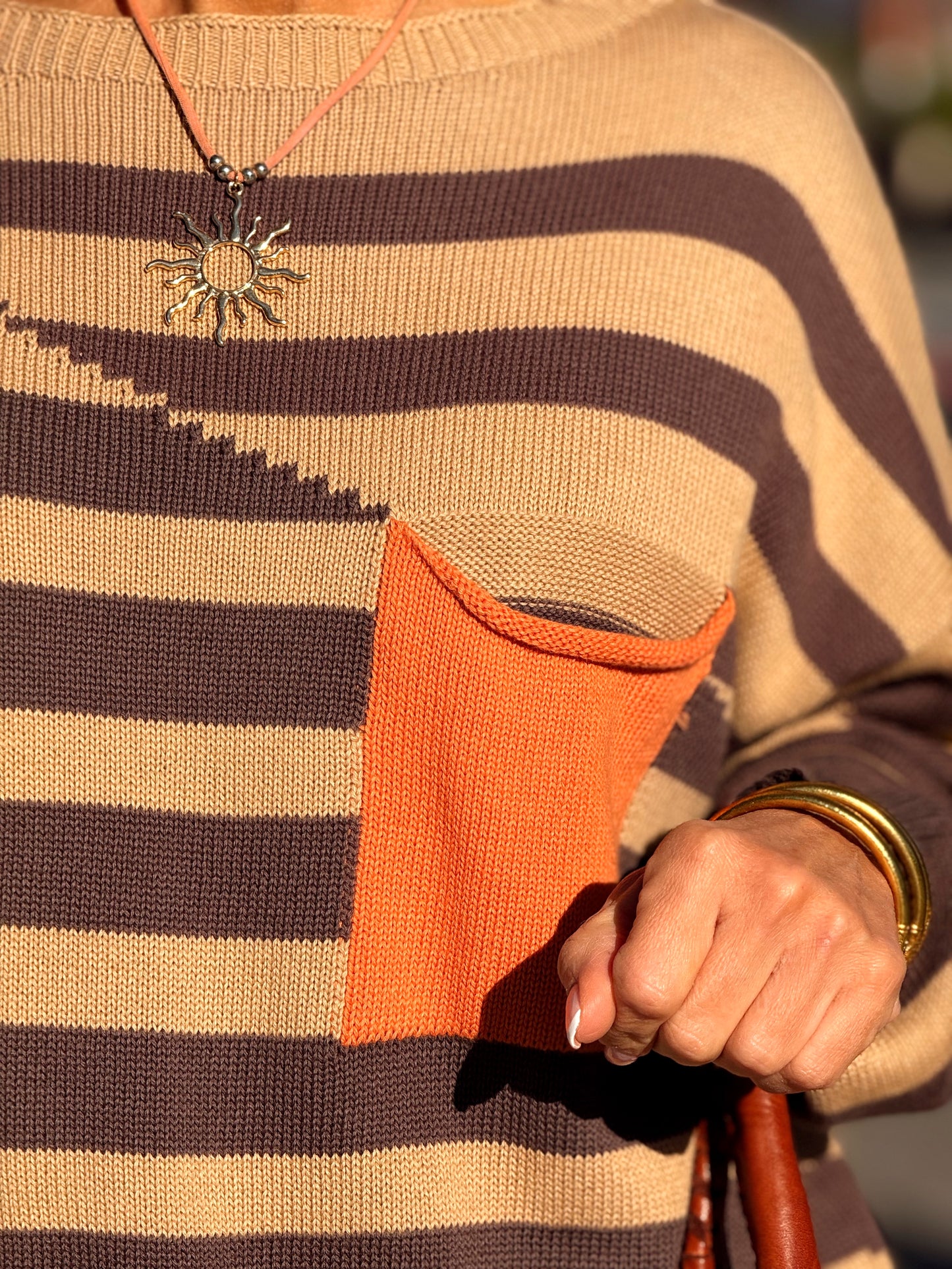 JERSEY CON BOLSO MANUELA MULTICOLOR