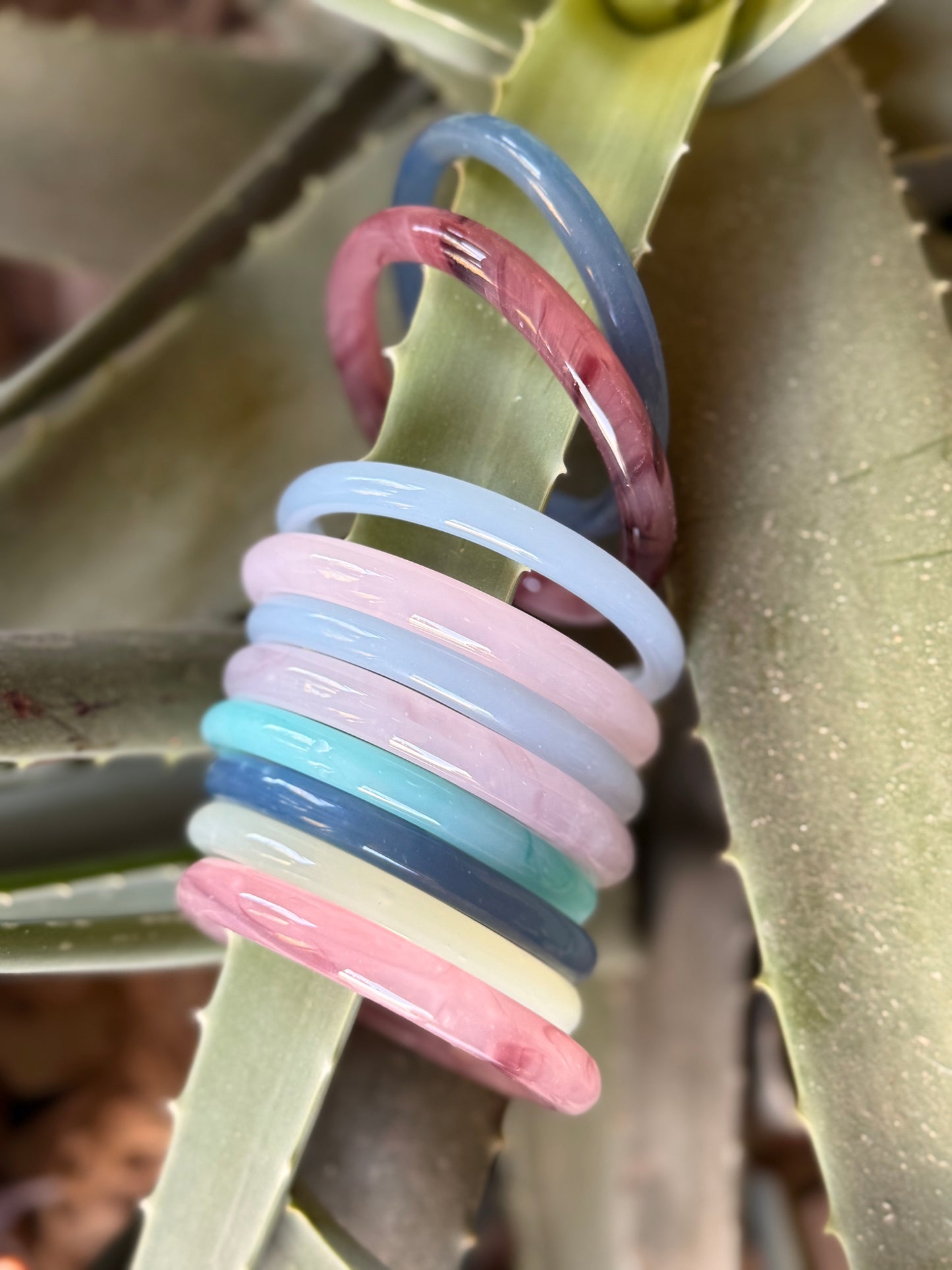 PULSERAS VIDRO MULTICOLOR