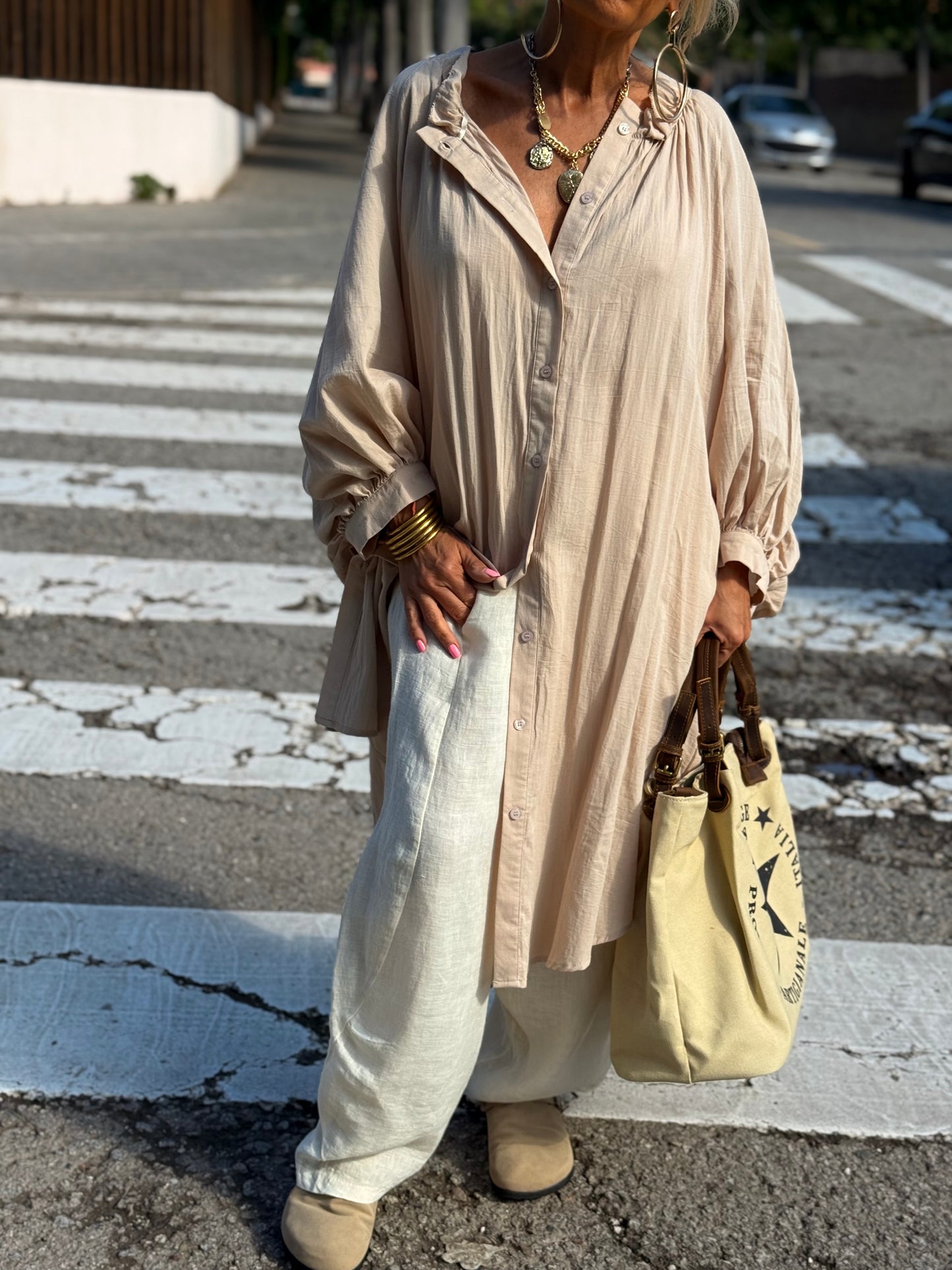 VESTIDO OVERSIZE NINA MULTICOLOR