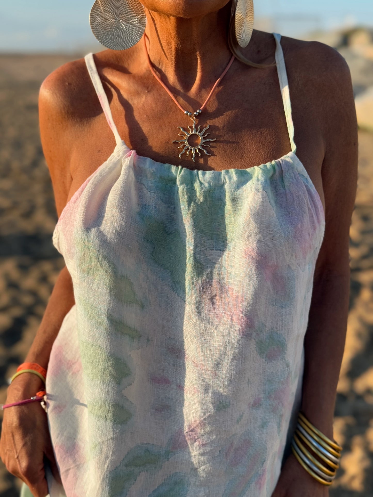 VESTIDO TYE&DYE MENTA-ROSA