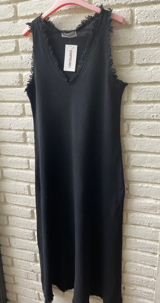 VESTIDO LINO ADRIEN NEGRO