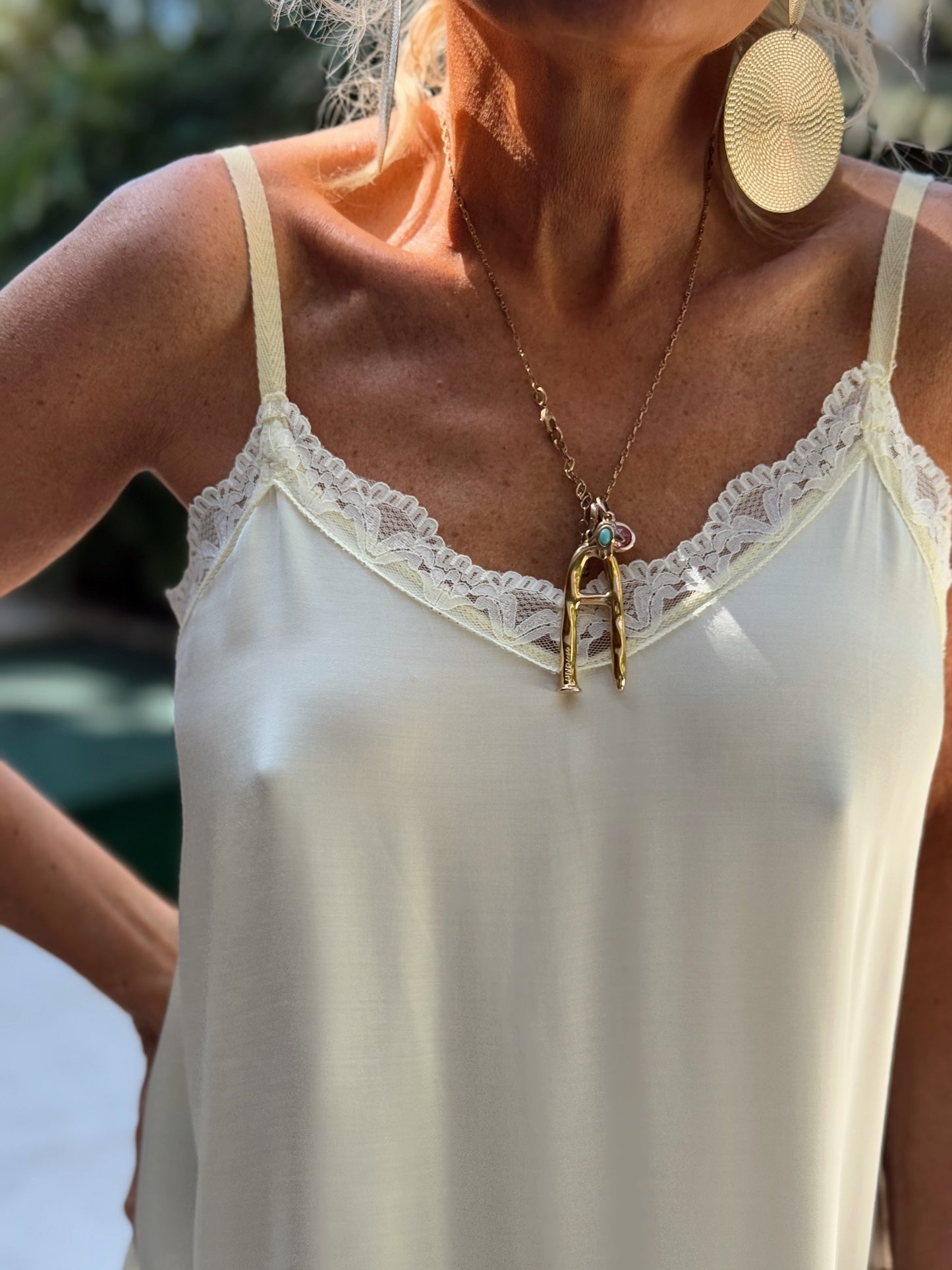 VESTIDO LENCERO FATY AMARILLO