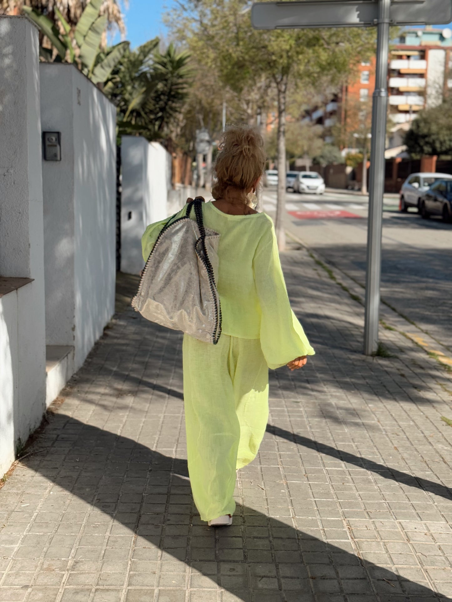 CHAQUETA NAEL CON LAZOS AMARILLO