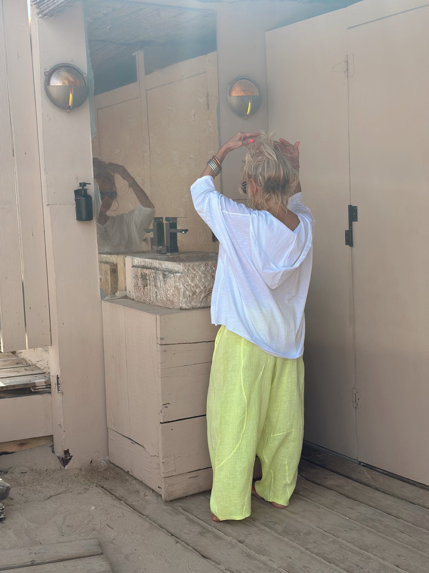 PANTALON OVERSIZE EDEN AMARILLO