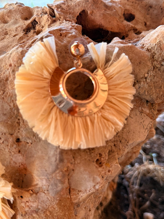 PENDIENTES ESTELA CRUDO