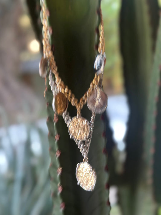 SET COLLARES CHLOE PLATEADO Y DORADO