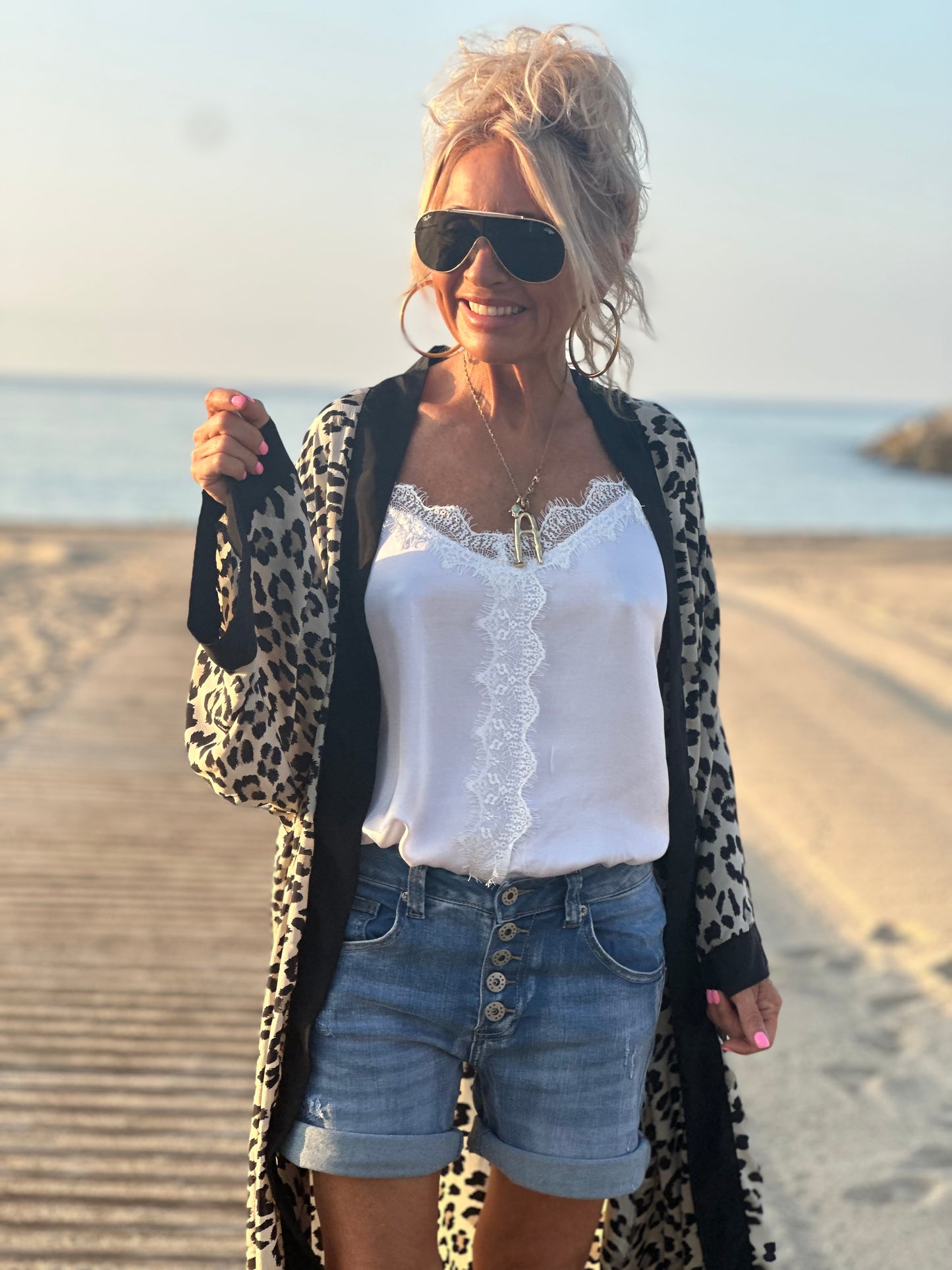 KIMONO OVERSIZE ESTAMPADO MANGA LARGA ANIMAL PRINT
