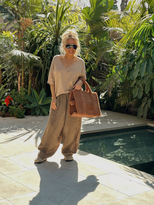 PANTALON OVERSIZE EDEN CAMEL