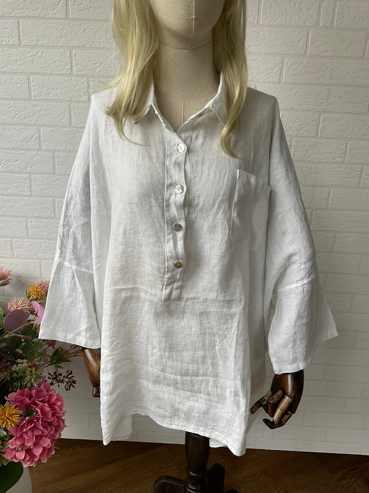 CAMISA OVERSIZE BECKY BLANCO