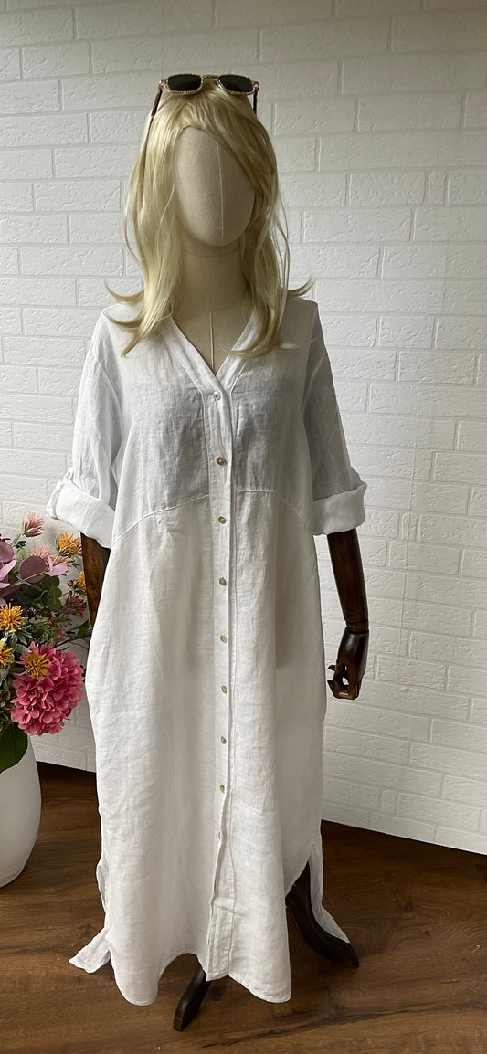 VESTIDO LARGO LINO