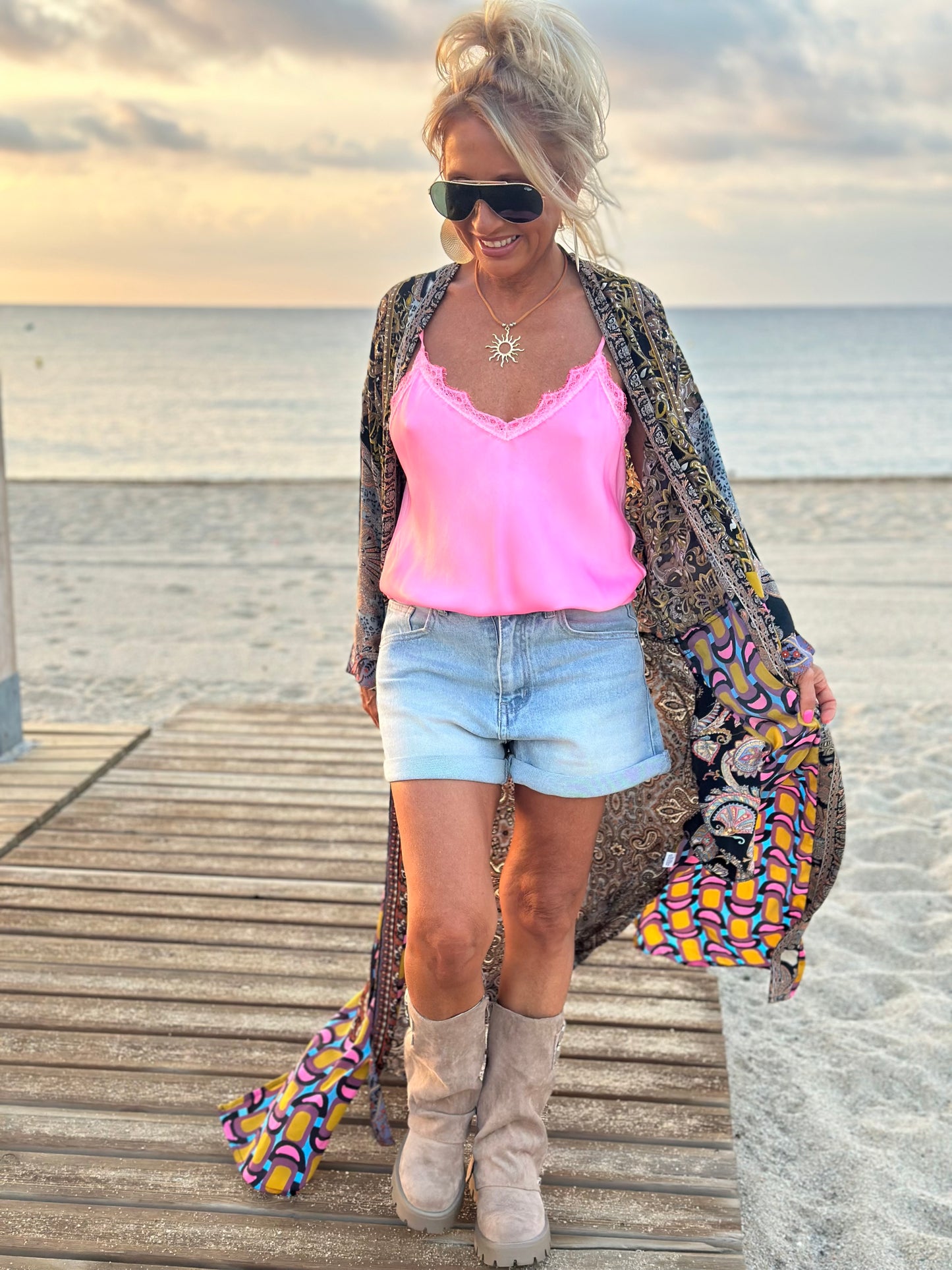 KIMONO ESTAMPADO MANGA LARGA