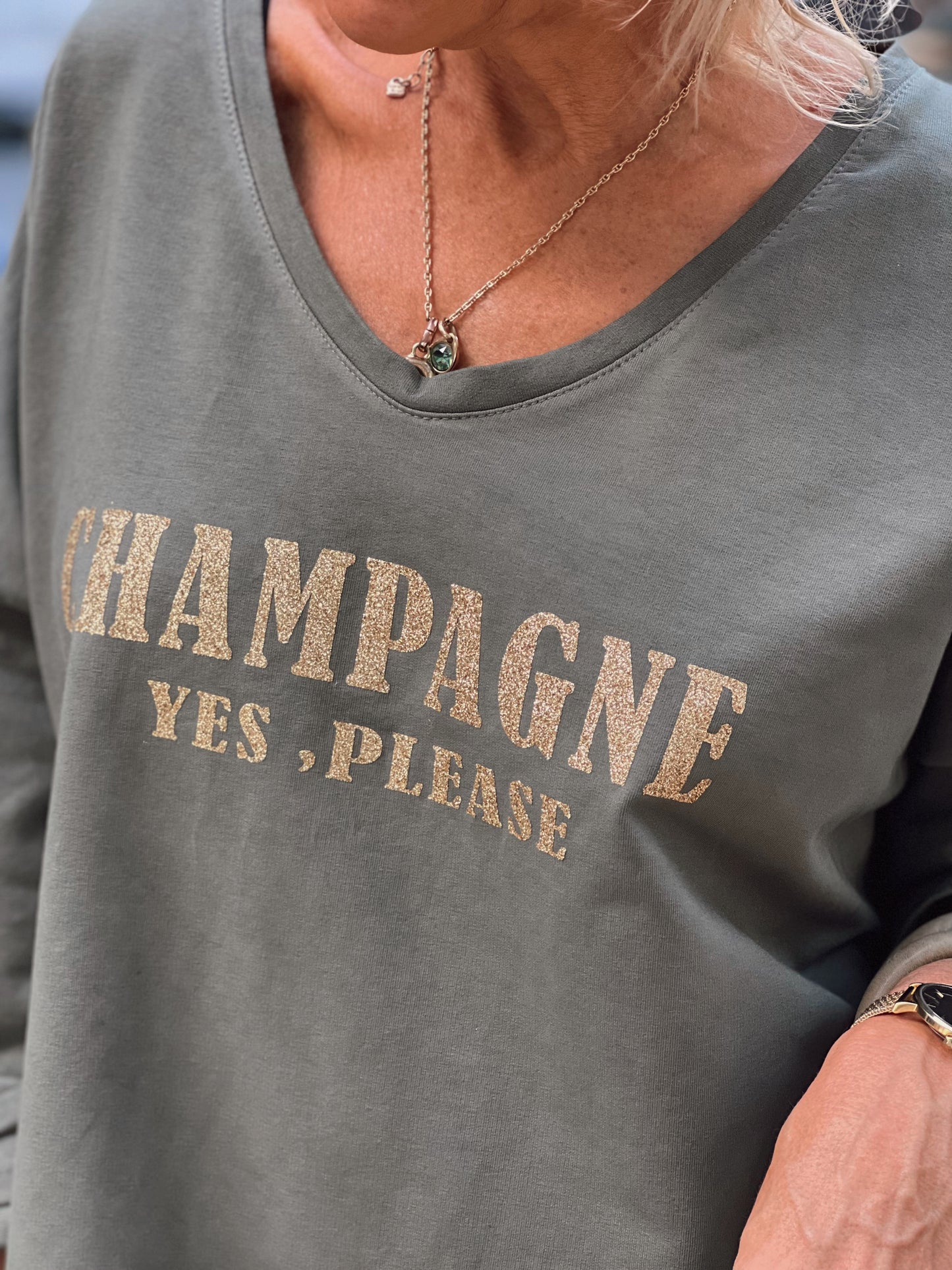 SUDADERA CHAMPAGNE KAKI