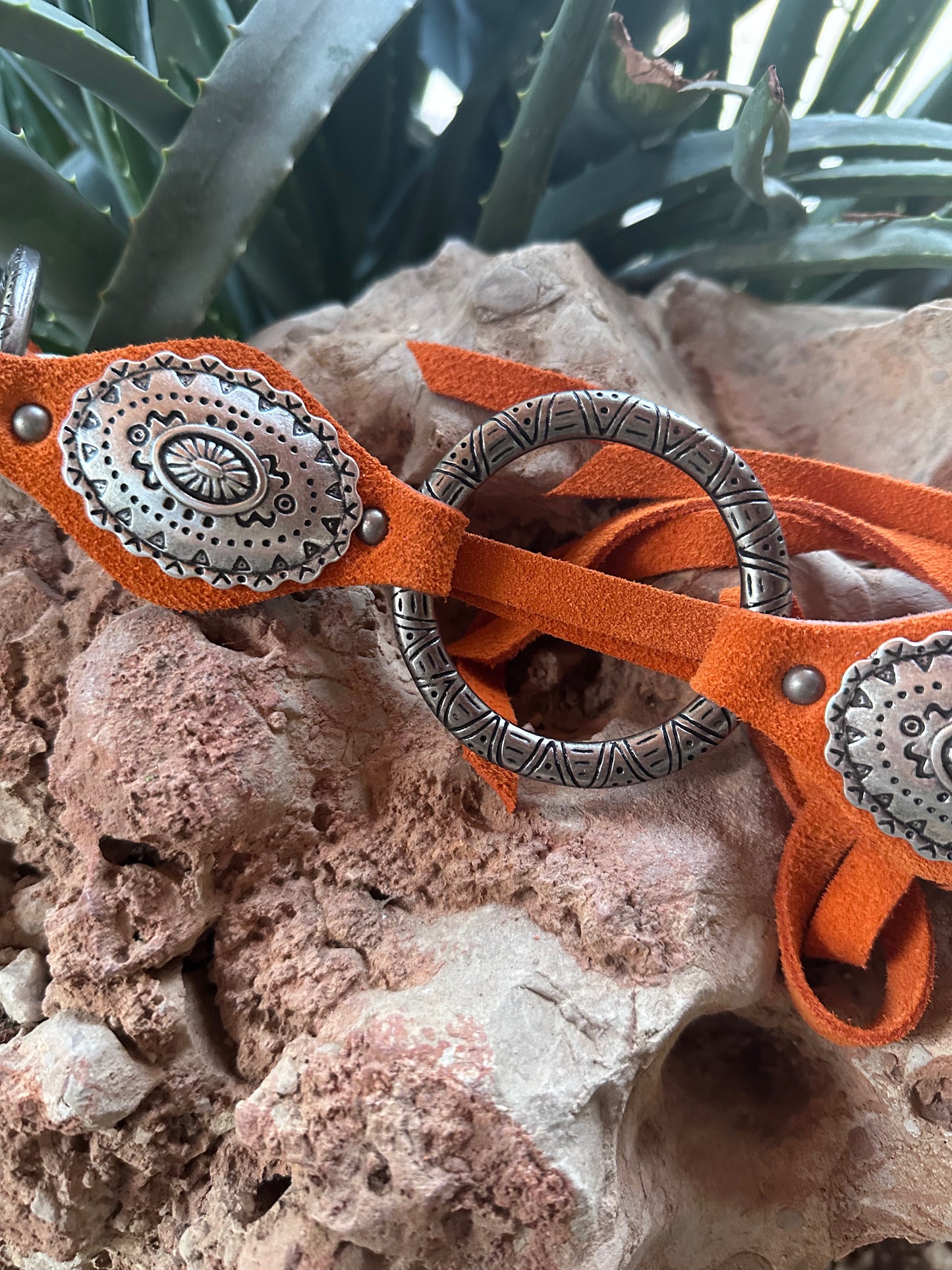 CINTURÓN ANTE HIPPIE NARANJA